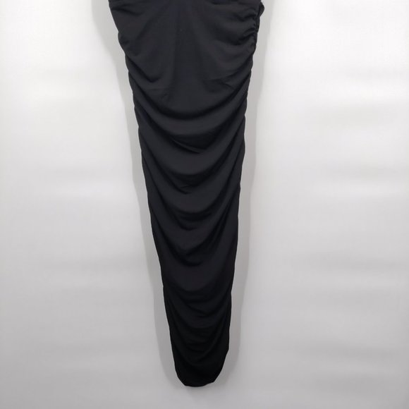 Forever 21 Bodycon Halter Mini Knit Dress, Black, Medium - Picture 5 of 11